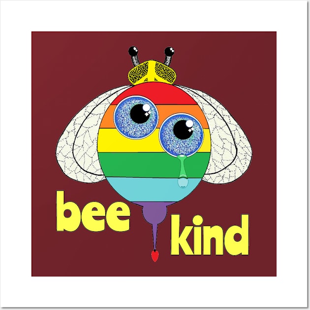 bee kind Wall Art by Zenferren